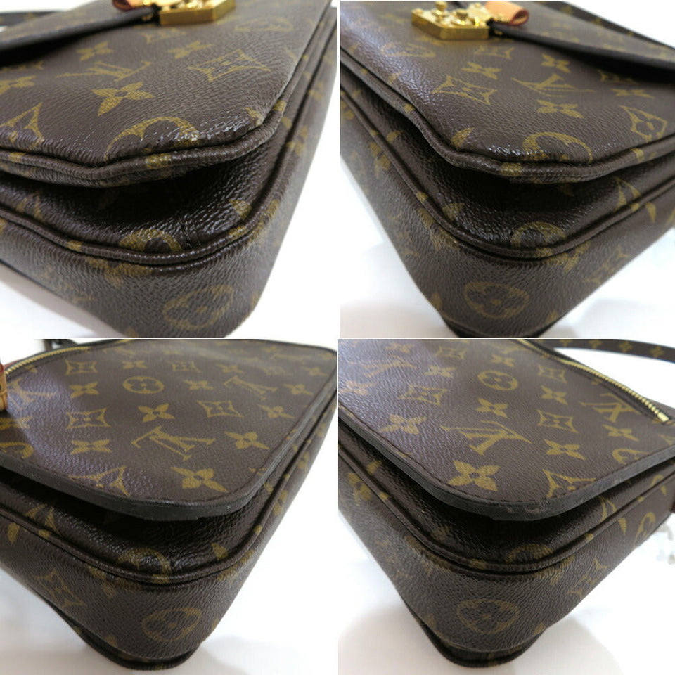 Louis Vuitton Monogram Pochette Metis MM PVC  Shoulder Bag