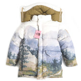 Gucci Down jacket 670603 Main: 100% nylon, Filling: 80% down, Filling: 20% feather, Applique: 100% polyester Ivory Multi mens S