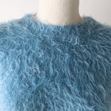 Gucci knit 695655 Main: 82% nylon, Main: 18% wool blue Women XS