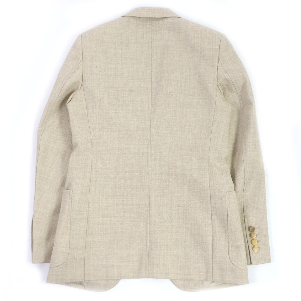 Gucci tailored jacket 623122 Outer: 100% wool, Lining: 100% rayon light beige mens 44