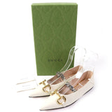Gucci pumps 621161 Main: Leather Ivory Women 35 1/2