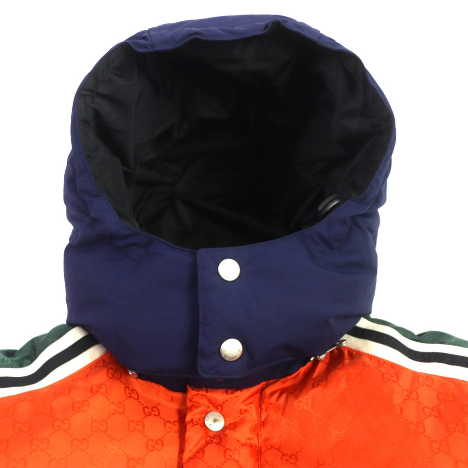 Gucci Down jacket 598728 Outer: 100% nylon, Part: 100% nylon, Lining: 100% nylon, Filling: 100% polyester, Rib part: 100% wool, Filling: 90% down, 10% feather Orange navy mens 46
