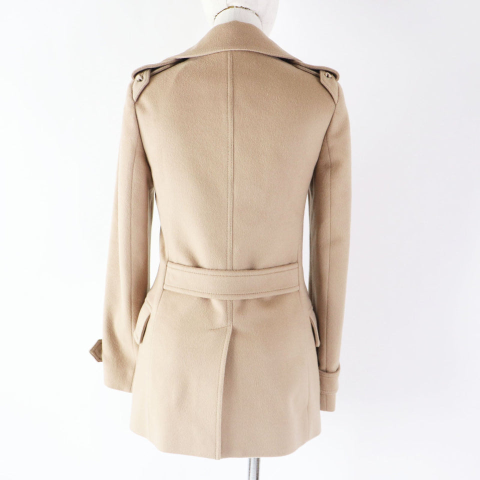Gucci coat 325072 Outer: 100% wool, Lining: 100% rayon beige Women 36