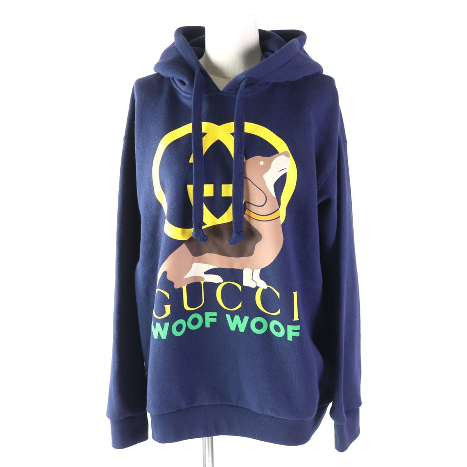 Gucci Hoodie 717427 Main: 100% cotton Navy Women XS (160/84Y)