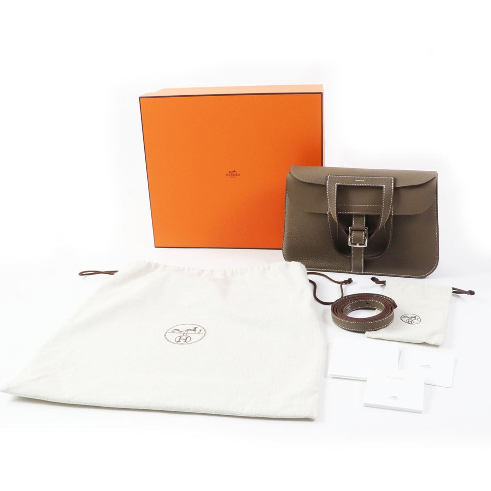 Hermes Shoulder Bag Taurillon Clemence Etope Arzan 31 Women