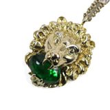 Gucci Necklace Main: Gold Plated Part: Color Stone Gold green 412885 mens