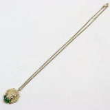 Gucci Necklace Main: Gold Plated Part: Color Stone Gold green 412885 mens