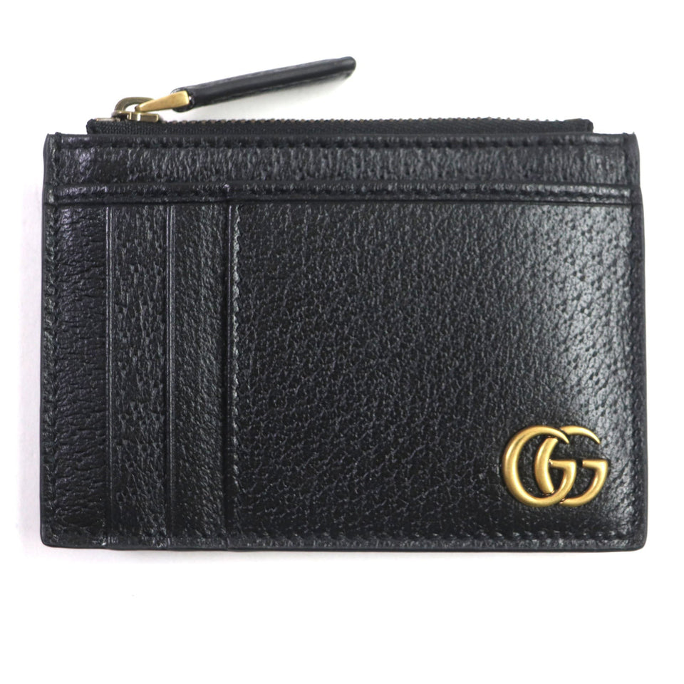Gucci Card Case 657589 Main: Leather black mens