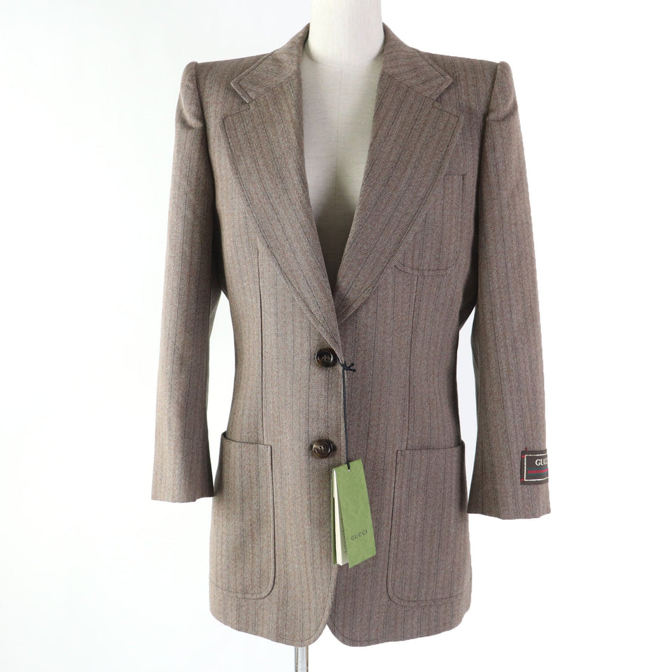 Gucci tailored jacket 691270 wool Brown 42