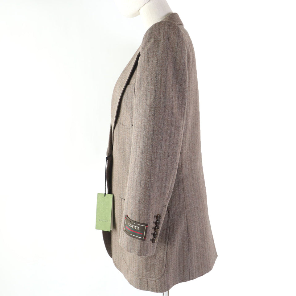 Gucci tailored jacket 691270 wool Brown 42