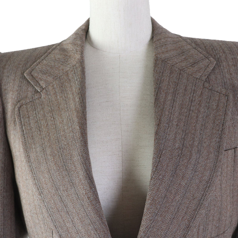 Gucci tailored jacket 691270 wool Brown 42