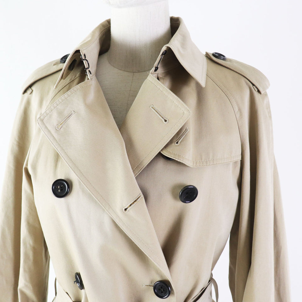 Burberry LONDON trench coat B1A83-100-51 Outer: 100% cotton, Lining: Cotton, Lining: Cupra, Accessories: Cowhide Lining: 100% wool Lining (separate fabric): 100% cupra beige Women 42