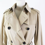 Burberry LONDON trench coat B1A83-100-51 Outer: 100% cotton, Lining: Cotton, Lining: Cupra, Accessories: Cowhide Lining: 100% wool Lining (separate fabric): 100% cupra beige Women 42