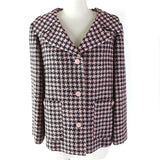 Gucci tailored jacket 674323 Main: 90% wool, Main: 10% polyamide (nylon), Lining: 100% silk Pink black Women 40
