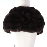 Gucci Stall Main: 100% cashmere, Fur: 100% lapin Brown Women