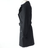 Burberry trench coat Main: 80% wool, Main: 20% cashmere, Lining: 50% acetate, Lining: 50% viscose (rayon), Sleeve lining: 60% acetate, : 40% cupra black Women 34