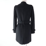 Burberry trench coat Main: 80% wool, Main: 20% cashmere, Lining: 50% acetate, Lining: 50% viscose (rayon), Sleeve lining: 60% acetate, : 40% cupra black Women 34