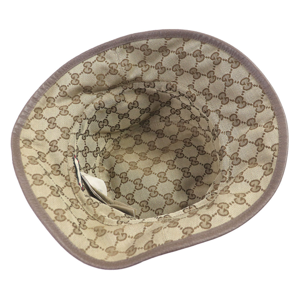 Gucci Other hats 700851 Outer: 54% wool, Outer: 46% linen, Lining: 68% polyester, Lining: 16% cotton, Lining: 16% nylon beige mens