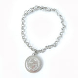 Gucci bracelet 433499 Mainï¿½FAG925 Silver Interlocking G BEE Coin Women 18