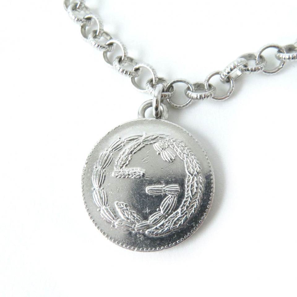 Gucci bracelet 433499 Mainï¿½FAG925 Silver Interlocking G BEE Coin Women 18