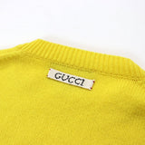 Gucci knit 655654 XKBVZ Outer: 100% wool, part: 37% cotton, part: 37% rayon, part: 26% polyester yellow Women S