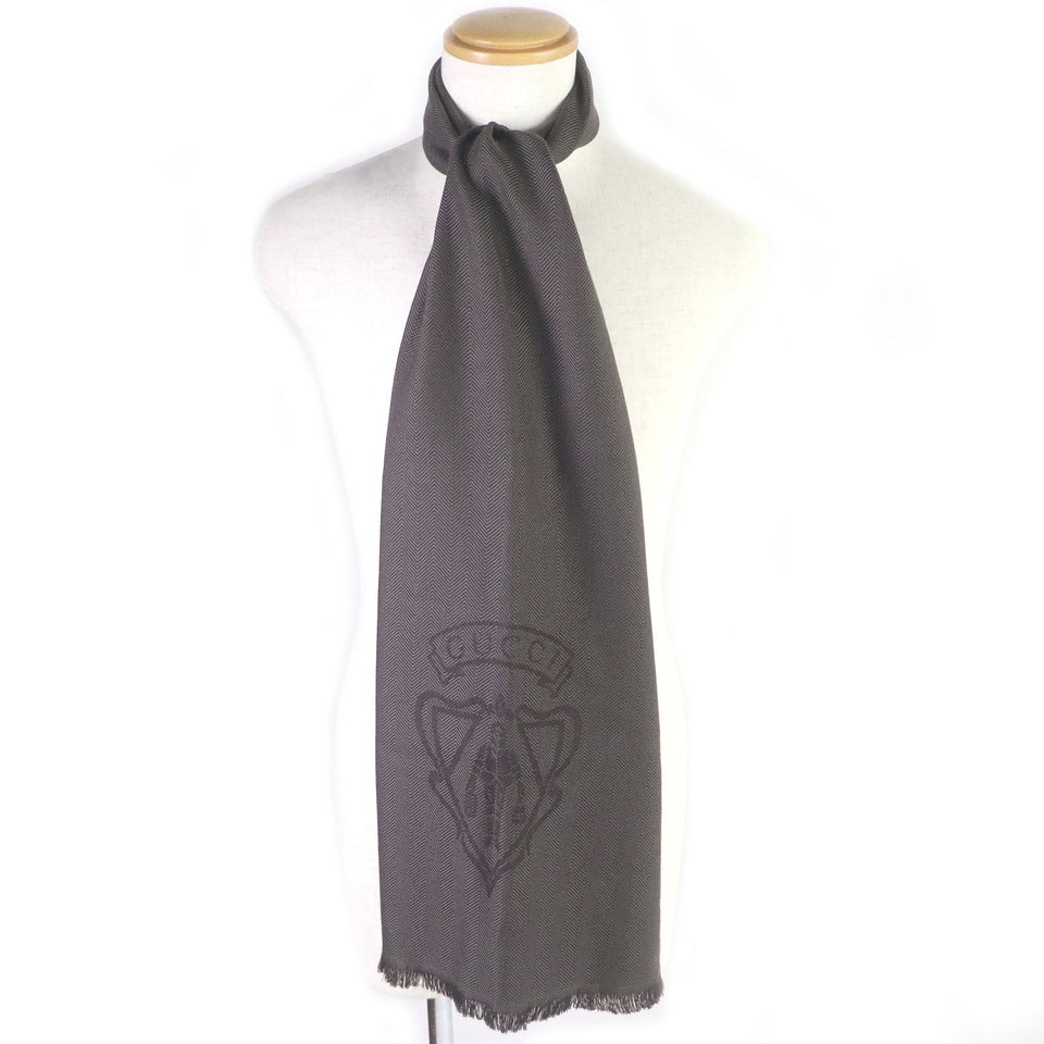 Gucci Scarf Main: 100% wool Brown mens