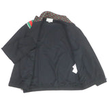 Gucci Track jacket 575734 Outer: 55% polyester, Outer: 45% cotton, Lining: 100% polyester, Part: 100% nylon black mens M