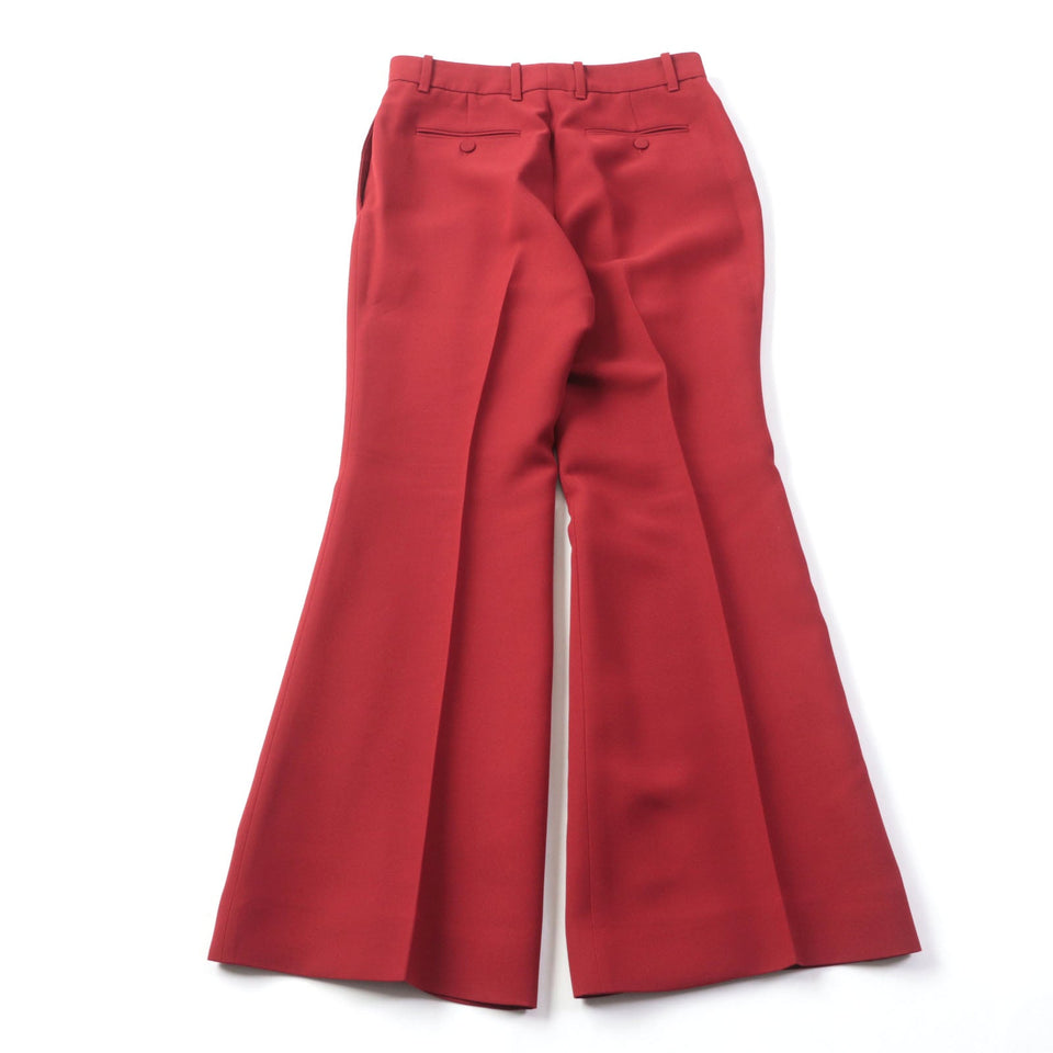 Gucci Pants 624953 Main: 54% silk, Main: 46% wool, Part: 100% polyester Red Women 40