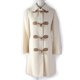 Burberry LONDON coat FN072-950-02 Main: 90% wool, Main: 10% nylon, Part: leather, Lining: cupra Ivory Women 38
