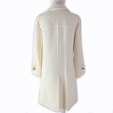 Burberry LONDON coat FN072-950-02 Main: 90% wool, Main: 10% nylon, Part: leather, Lining: cupra Ivory Women 38