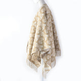Burberry poncho 8022741 Main: 90% wool, Main: 10% cashmere beige Women 137�~140cm