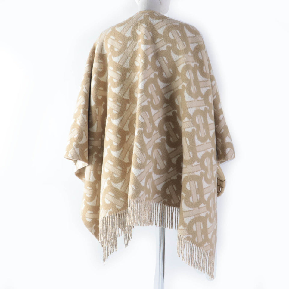 Burberry poncho 8022741 Main: 90% wool, Main: 10% cashmere beige Women 137�~140cm