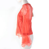 Gucci tops 633322 Main: 100% silk, Part: metal, Lining: 73% acetate, Lining: 27% silk, Part: 100% nylon Red Women 36