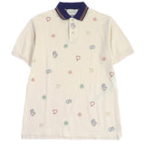 Gucci Short sleeve polo shirt 625320 Main: 97% cotton, Main: 3% polyurethane, Part: 100% cotton, Part: 100% polyester light beige mens XS