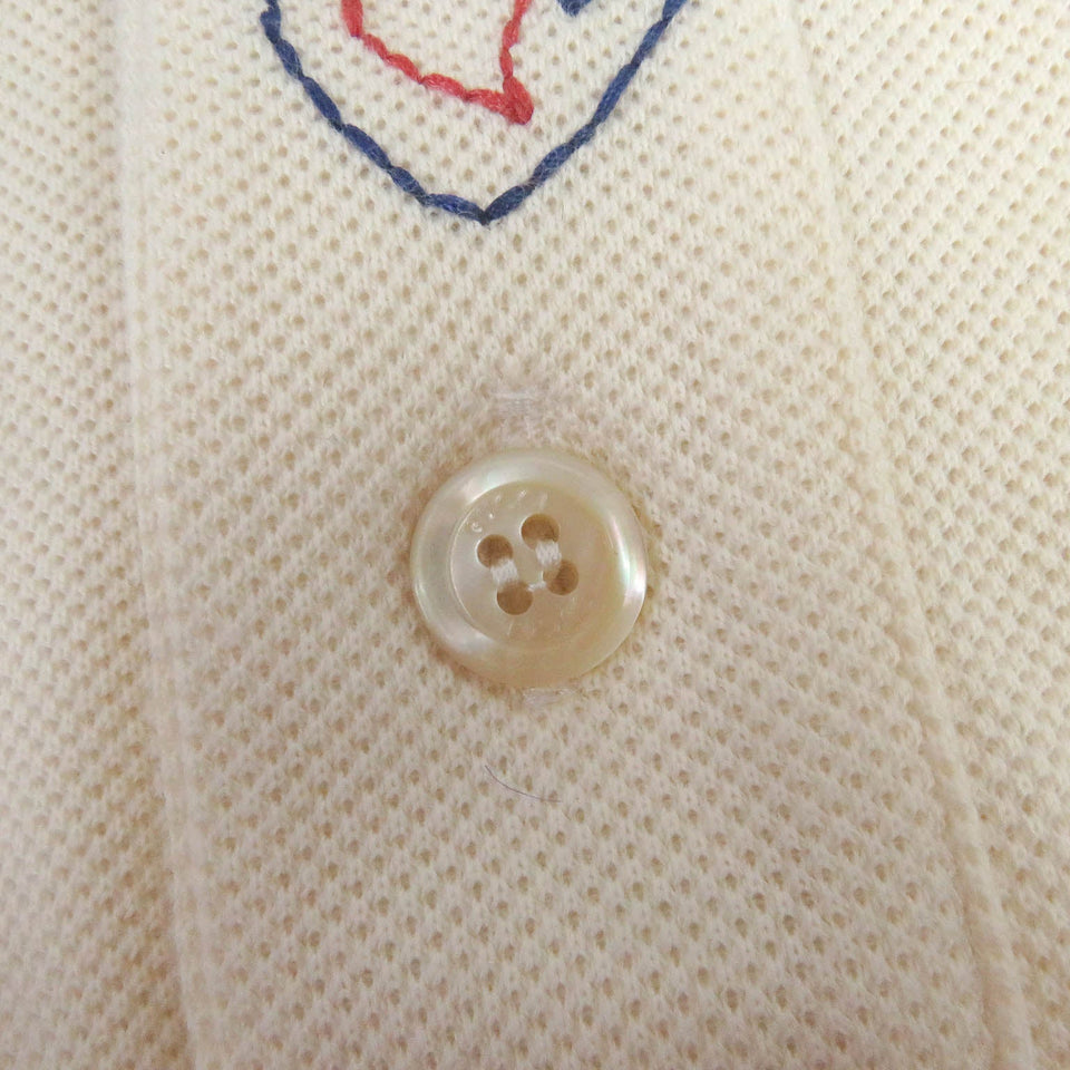 Gucci Short sleeve polo shirt 625320 Main: 97% cotton, Main: 3% polyurethane, Part: 100% cotton, Part: 100% polyester light beige mens XS