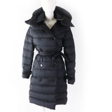 Burberry down coat 8044680 Outer material: 100% nylon, Lining: 100% nylon, Filling: 90% down, Filling: 10% feather, Upper lining: 100% polyester, Collar back: 100% polyester, Leather part: 100% cowhide black Women S