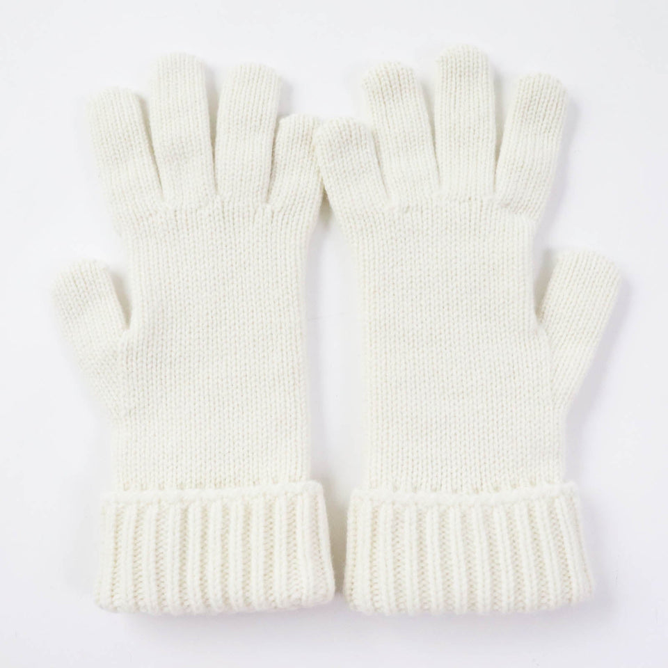 Gucci gloves 788503 Main: 85% wool, Main: 15% cashmere, Part: leather Ivory Women M
