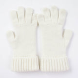Gucci gloves 788503 Main: 85% wool, Main: 15% cashmere, Part: leather Ivory Women M