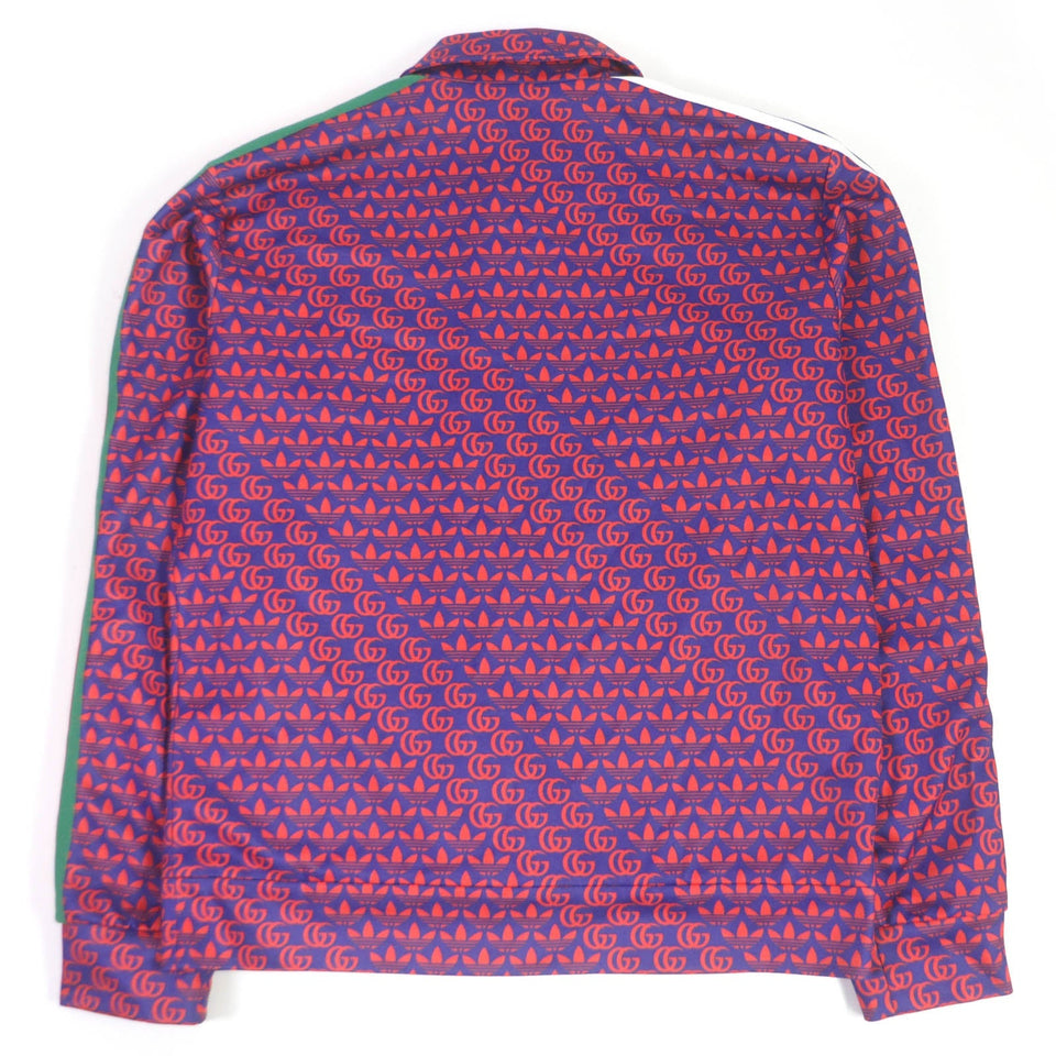 Gucci Track jacket 692112 Outer: 55% polyester, Outer: 45% cotton, Lining: 100% polyester, Part: 100% nylon Blue red mens L