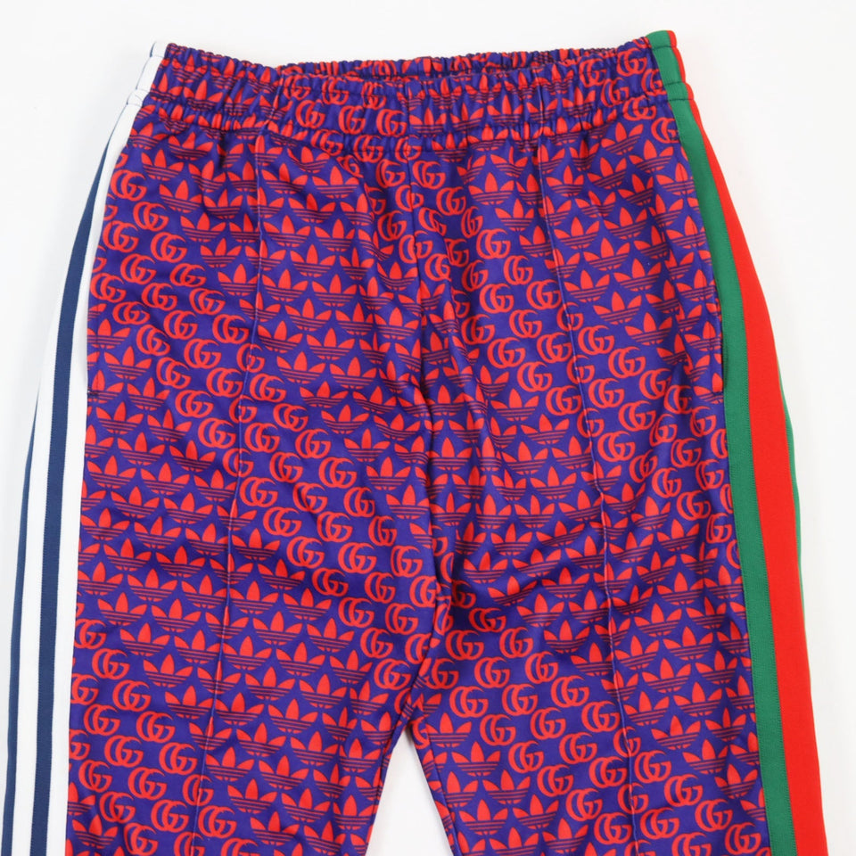 Gucci Pants 692113 Main: 55% polyester, Main: 45% cotton, Part: 100% polyamide (nylon) Navy red mens XS