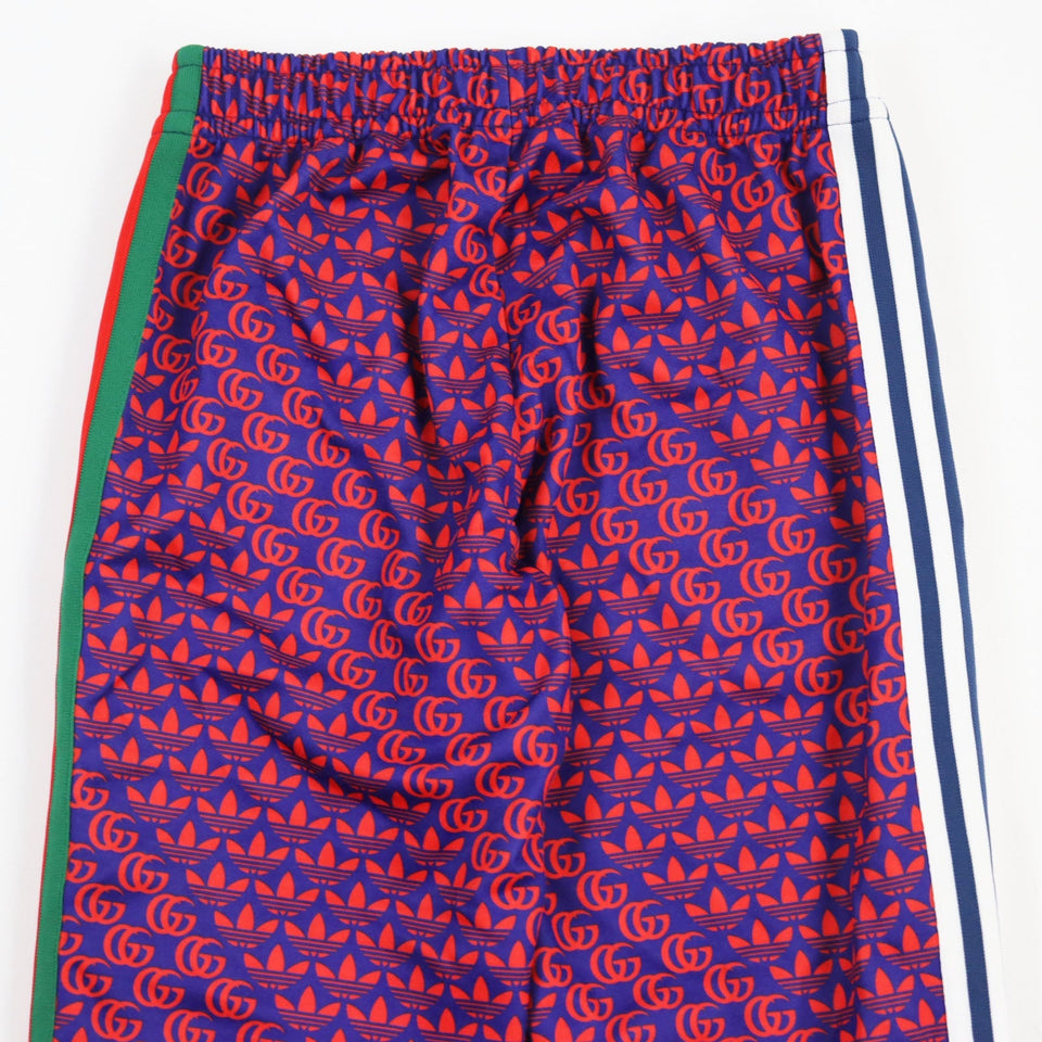 Gucci Pants 692113 Main: 55% polyester, Main: 45% cotton, Part: 100% polyamide (nylon) Navy red mens XS
