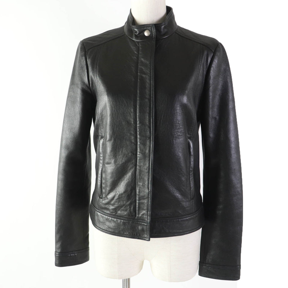 Gucci Riders jacket 290487 Main: Lamb leather, Lining: 100% rayon black Women 40