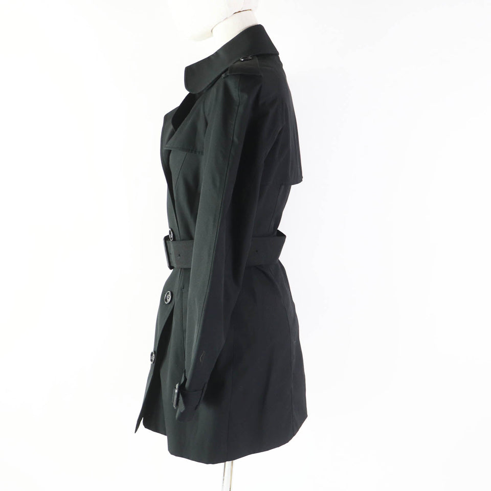 Burberry Prorsum trench coat Outer: 65% polyester, Outer: 35% cotton, Lining: 50% cotton, Lining: 50% polyester, Sleeve lining: 100% rayon black Women 34