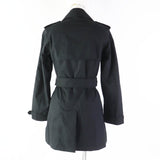Burberry Prorsum trench coat Outer: 65% polyester, Outer: 35% cotton, Lining: 50% cotton, Lining: 50% polyester, Sleeve lining: 100% rayon black Women 34