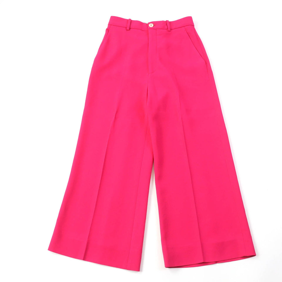 Gucci Cropped pants 529540 Main: 97% rayon, Main: 3% polyurethane pink Women 38