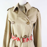 Burberry trench coat 8037621 Outer: 100% cotton, Lining: 100% cotton, Sleeve lining: 100% cupra, Pocket lining: 65% polyester, 35% cotton beige Graffiti Women 36