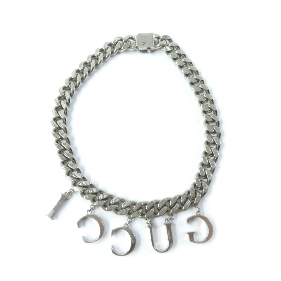 Gucci Necklace 675769 Gold Plated Silver Interlocking Necklace