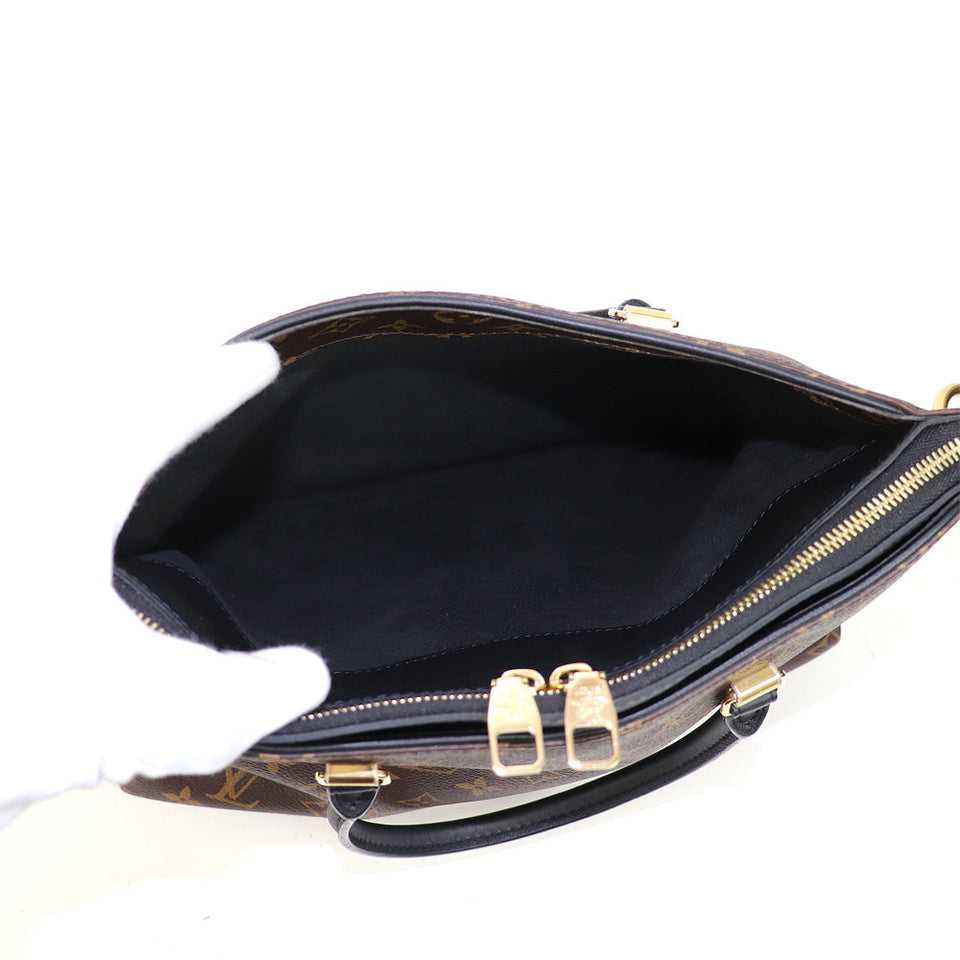 Louis Vuitton Pallas Monogram Noir Grain Calf 2way Tote Bag