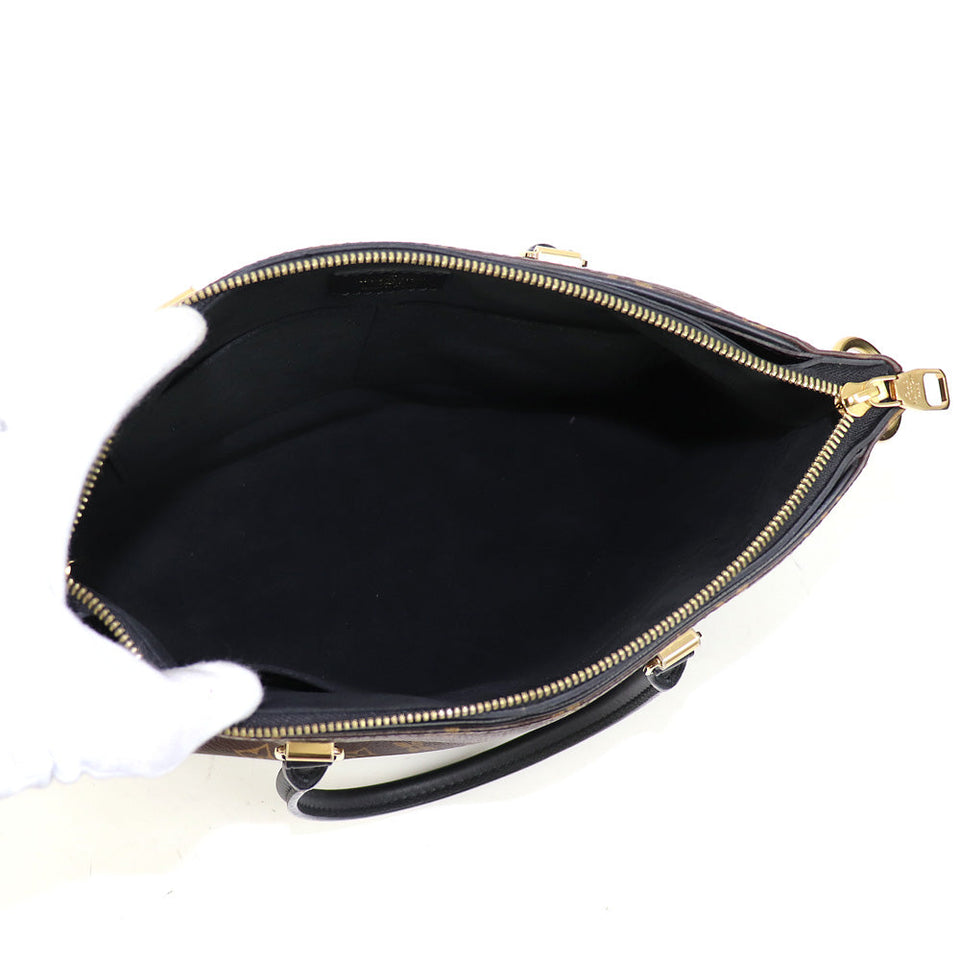Louis Vuitton Pallas Monogram Noir Grain Calf 2way Tote Bag
