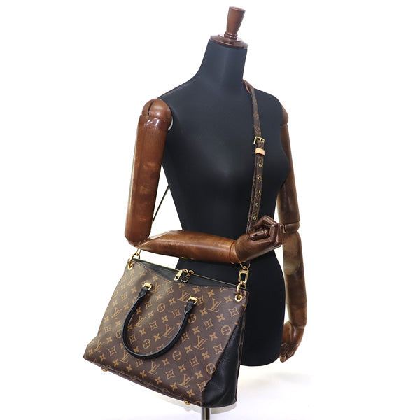 Louis Vuitton Pallas Monogram Noir Grain Calf 2way Tote Bag